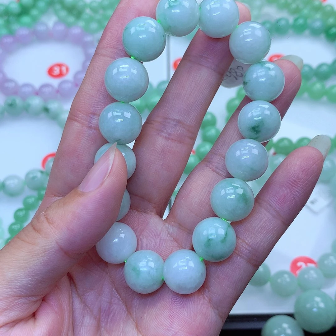 翡翠未镶嵌毛衣链19
