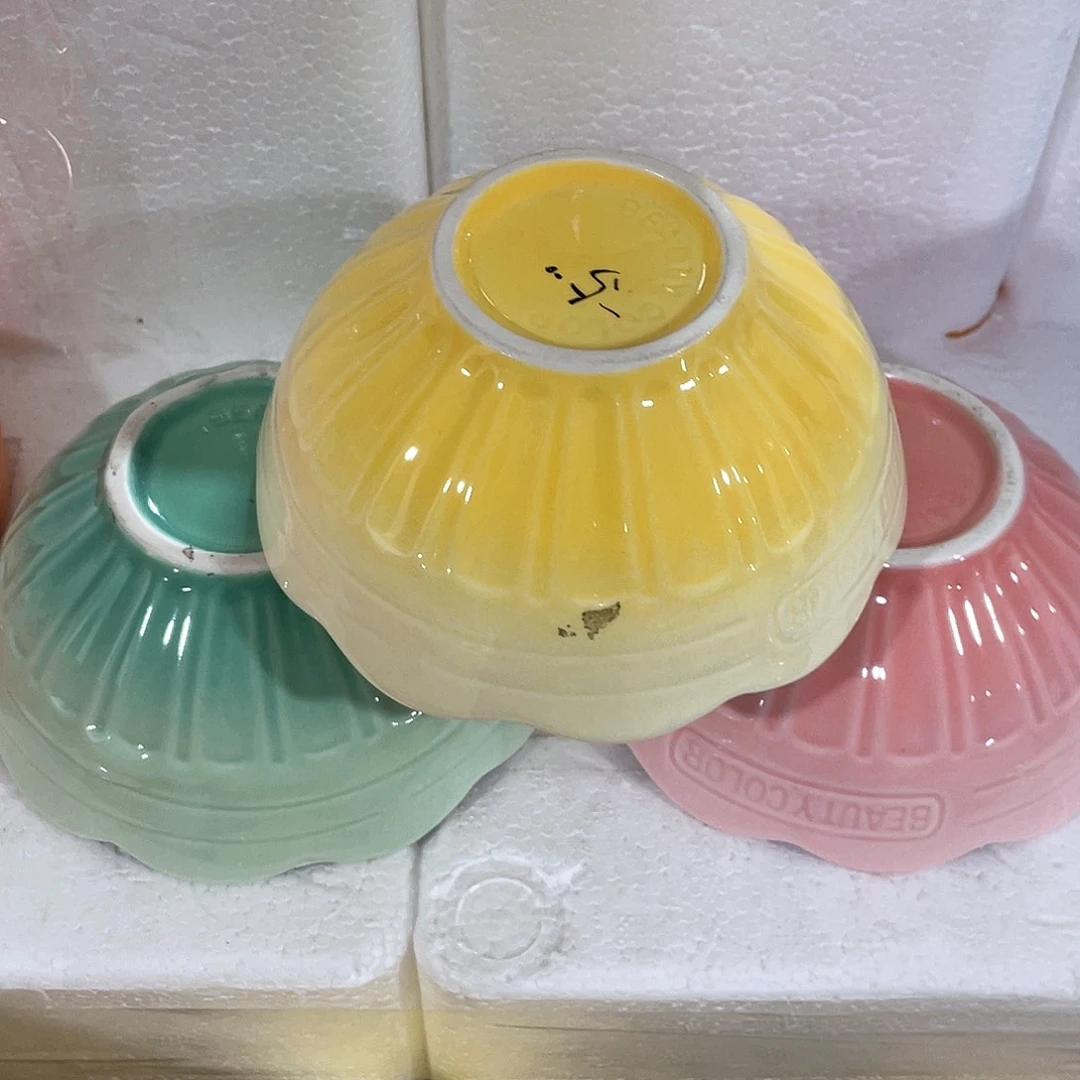 瓷片微瑕陶瓷餐具3个