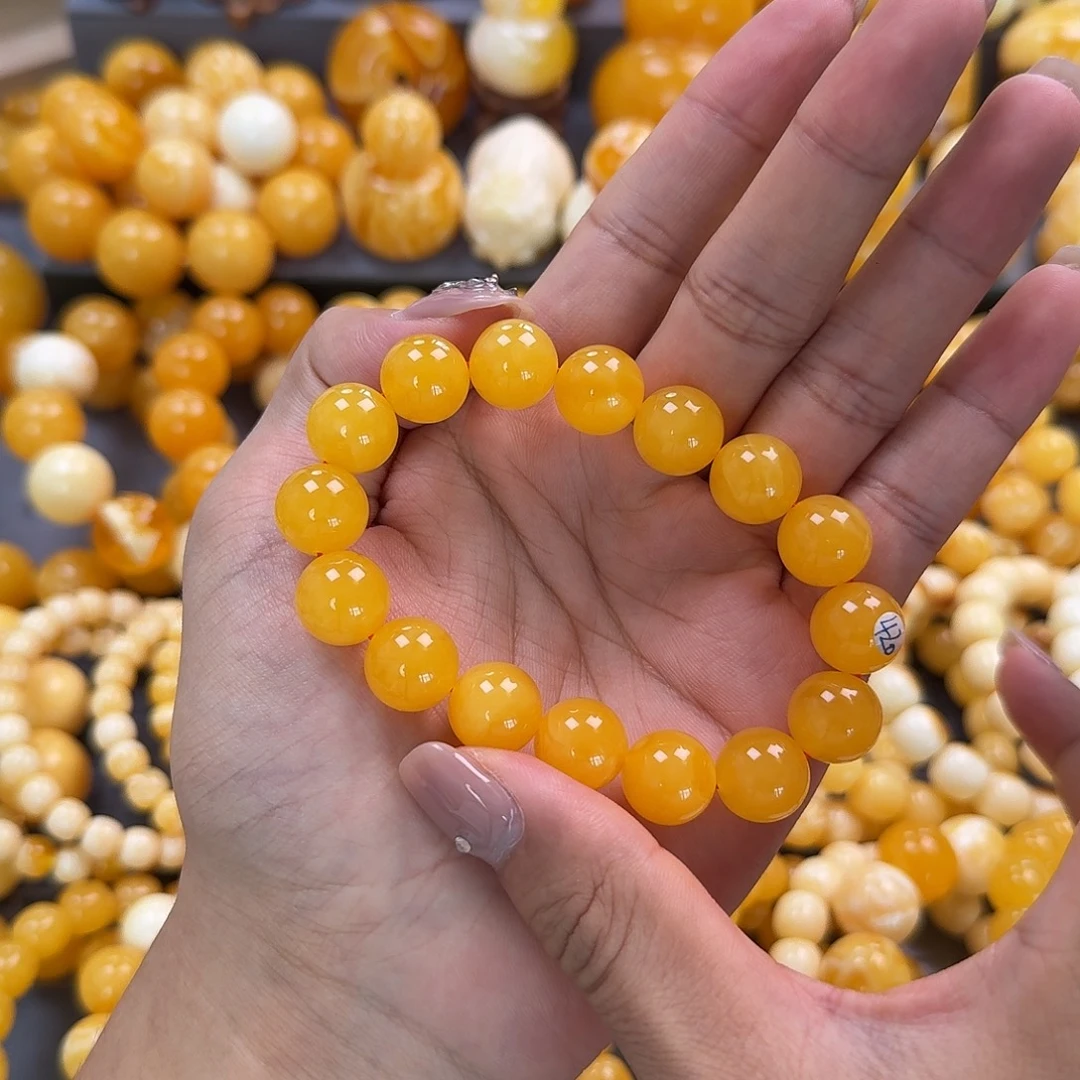 蜜蜡未镶嵌珠宝奇石同料13mm