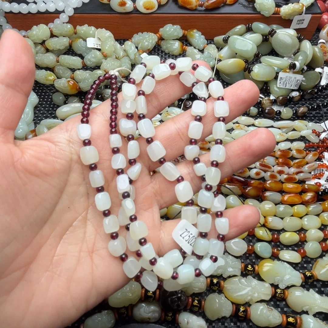 和田玉手链未镶嵌仁*