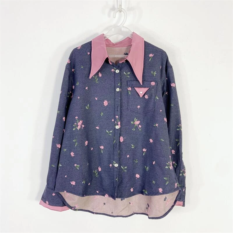 【77衣橱】SD4041精品女装上衣长袖衬衫【红人上新】K