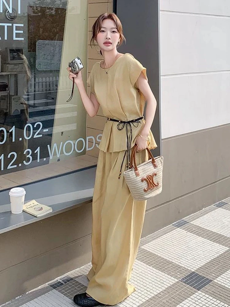 【海南简爱】女装韩版时尚休闲套装飞飞袖 82132