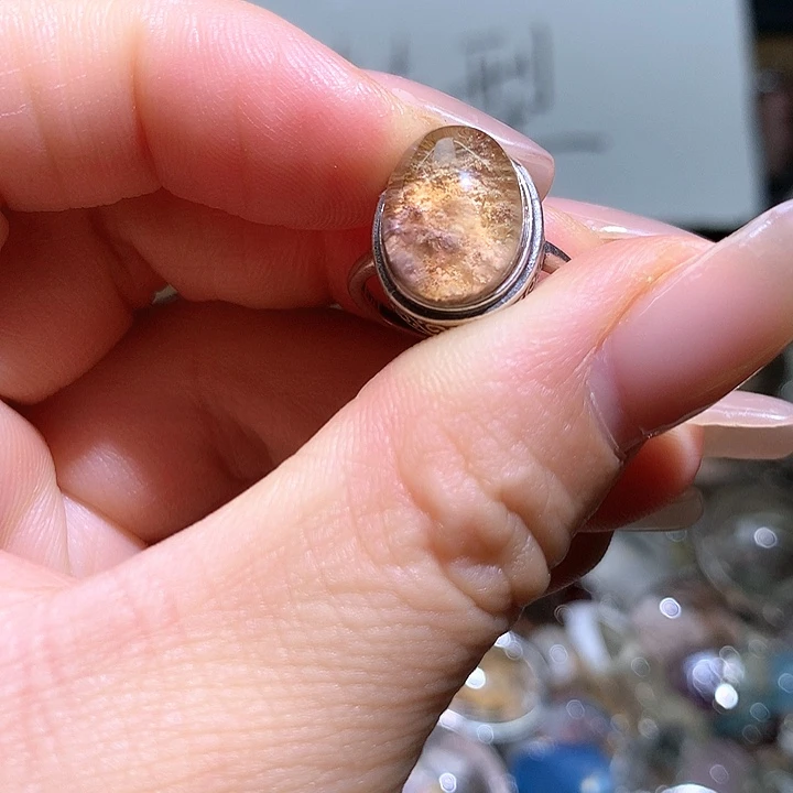 银S925镶嵌戒指水晶水晶