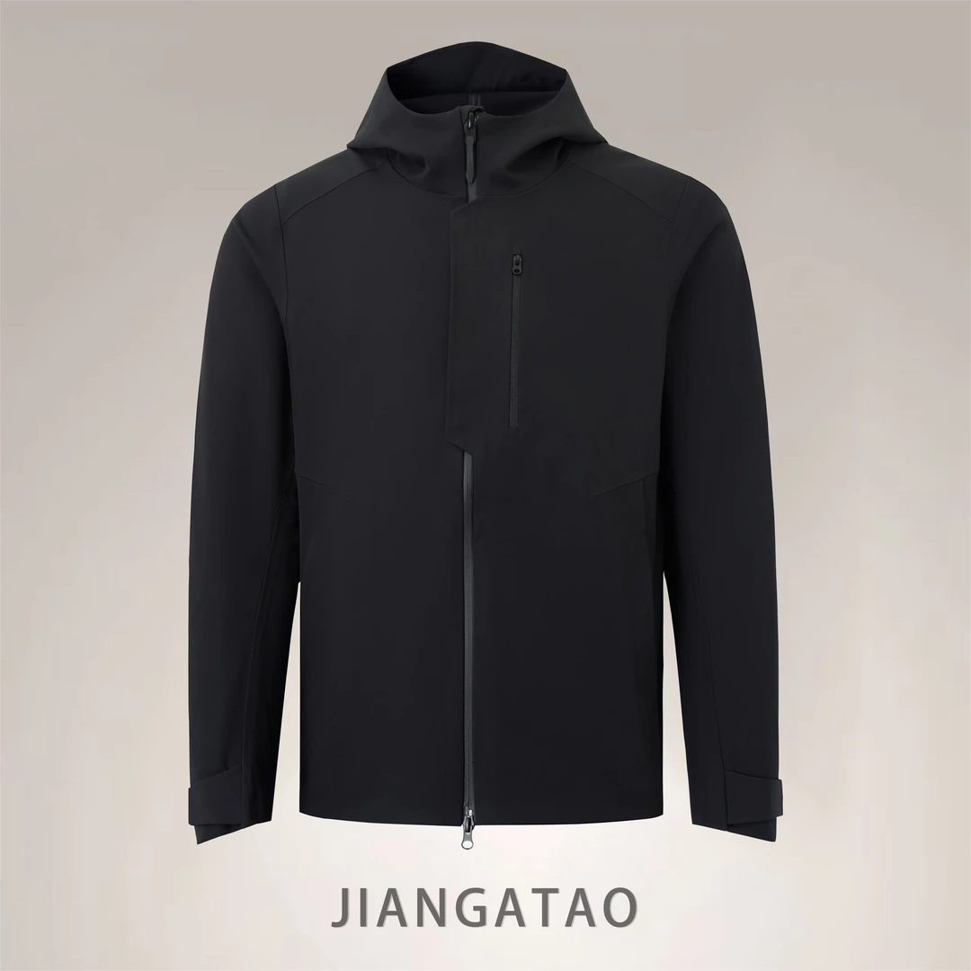 JIANGATAO 男士全压胶加绒软壳冲锋衣外套防泼水