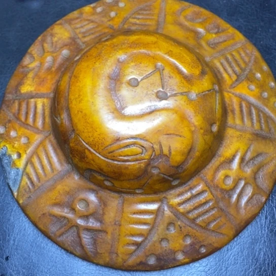 白玉菩提吊坠摆件