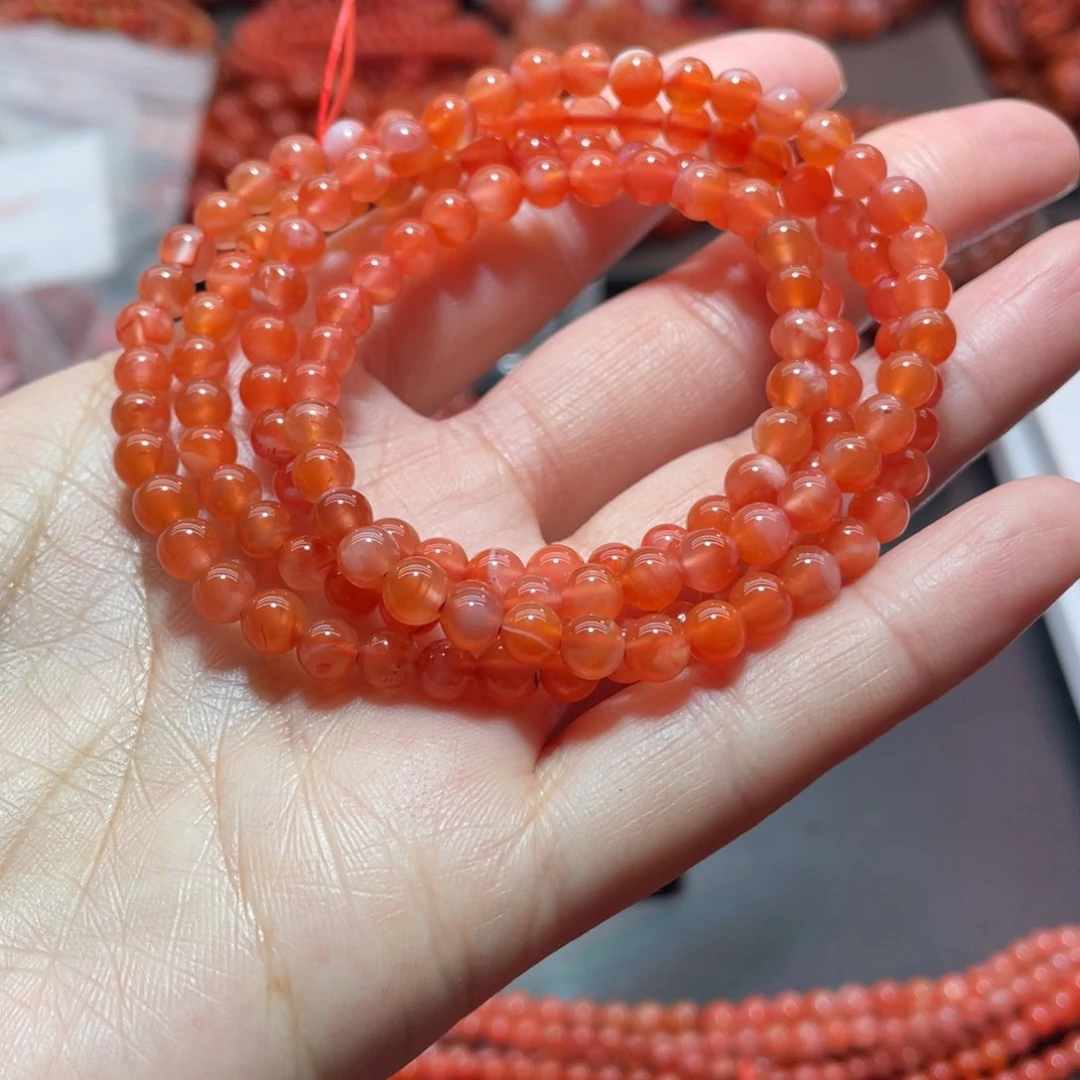 南红玛瑙手链未镶嵌