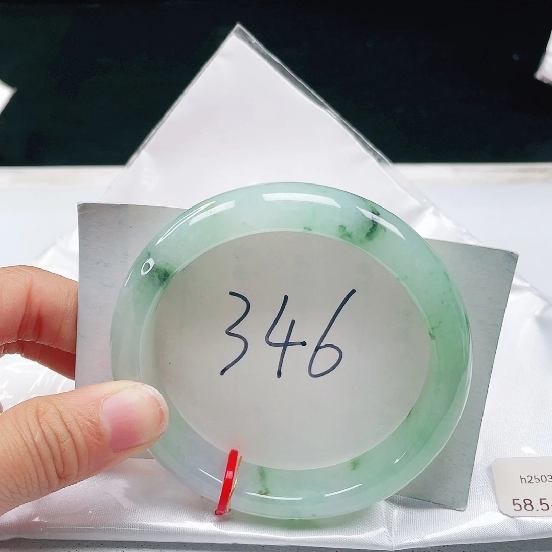 翡翠未镶嵌手镯58+正圈