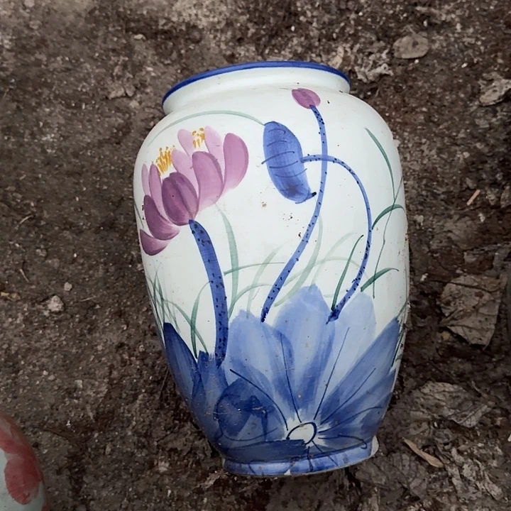 微瑕景德镇手工陶瓷花瓶