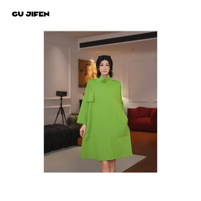GU JIFEN｜半岛情书｜设计师款大口袋连衣裙 X56997