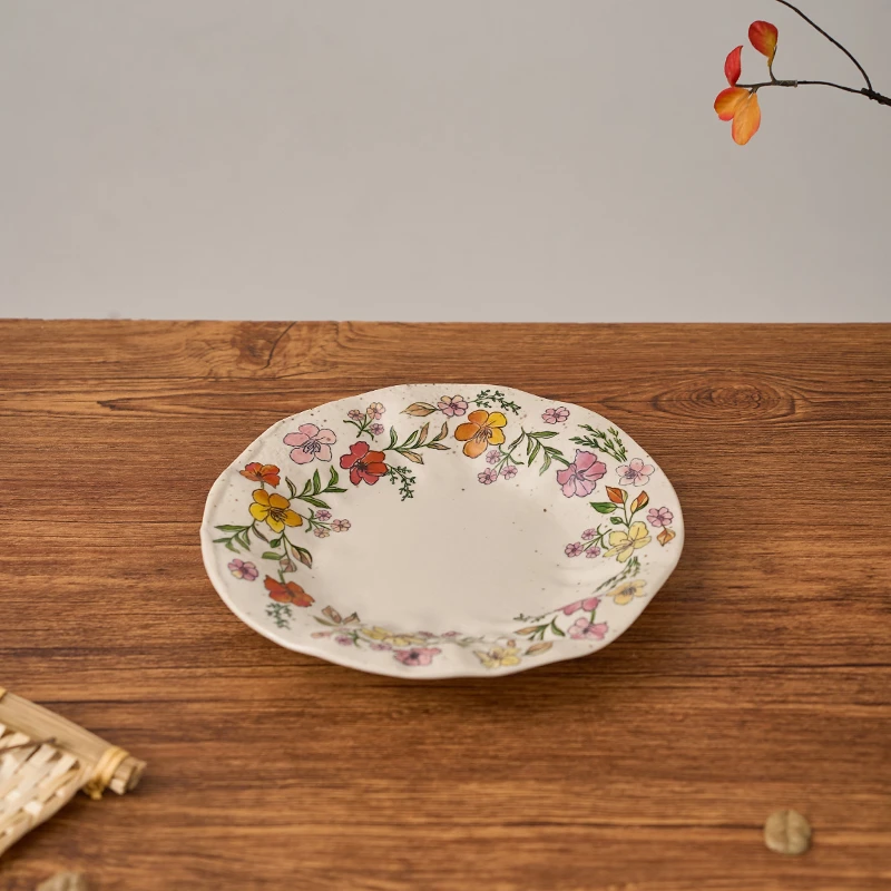 William Wilde小碎花/青花瓷系列餐具/8寸浅盘 家用陶瓷盘餐盘