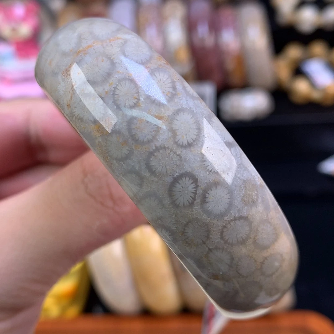 【闪购商品】颈饰未镶嵌硅化珊瑚（珊瑚玉）49号豹纹56圈绝绝子