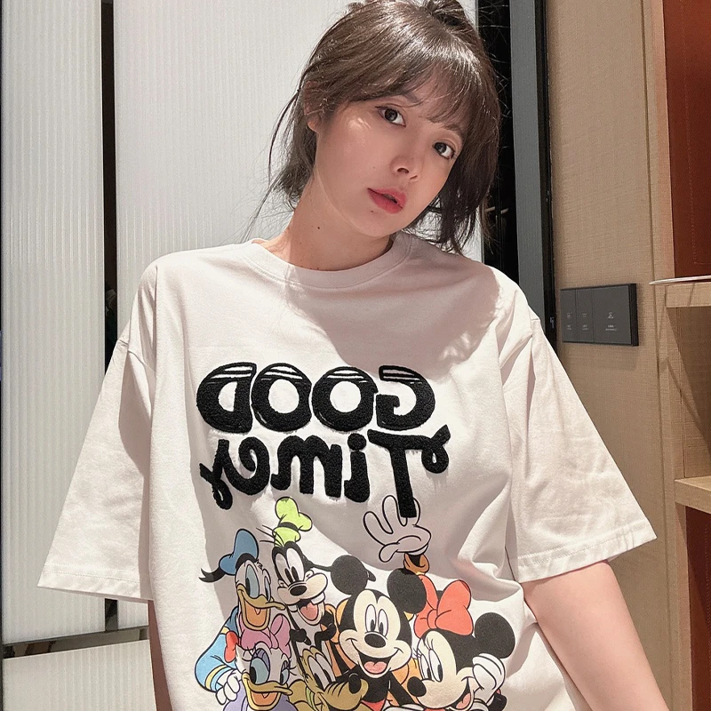 BETTER JOELAY -大版【小鸭嘎嘎】百搭T恤短袖休闲经典圆领KH1899