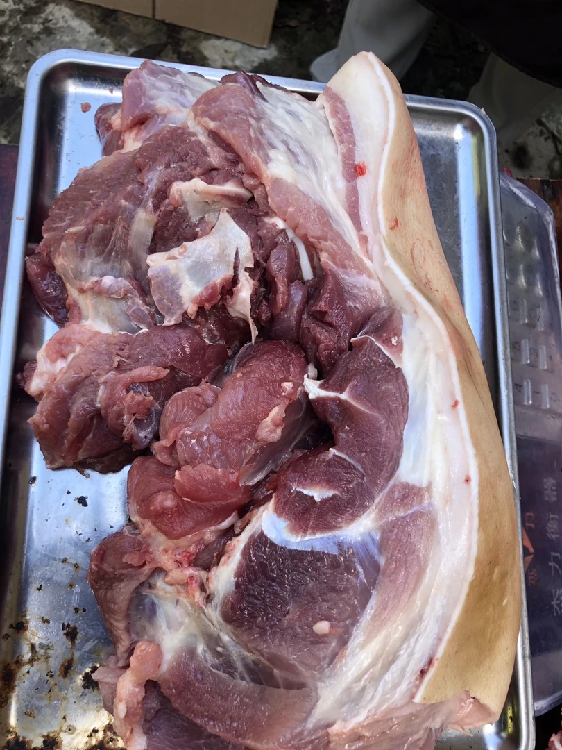 【前腿肉4斤】山里老人自养的土猪不喂饲料的土猪肉 顺丰包邮