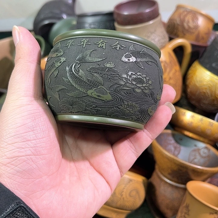 茶杯紫砂全手工紫砂主人杯