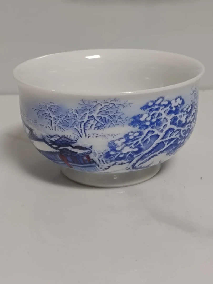 景德镇陶瓷雪景主人杯