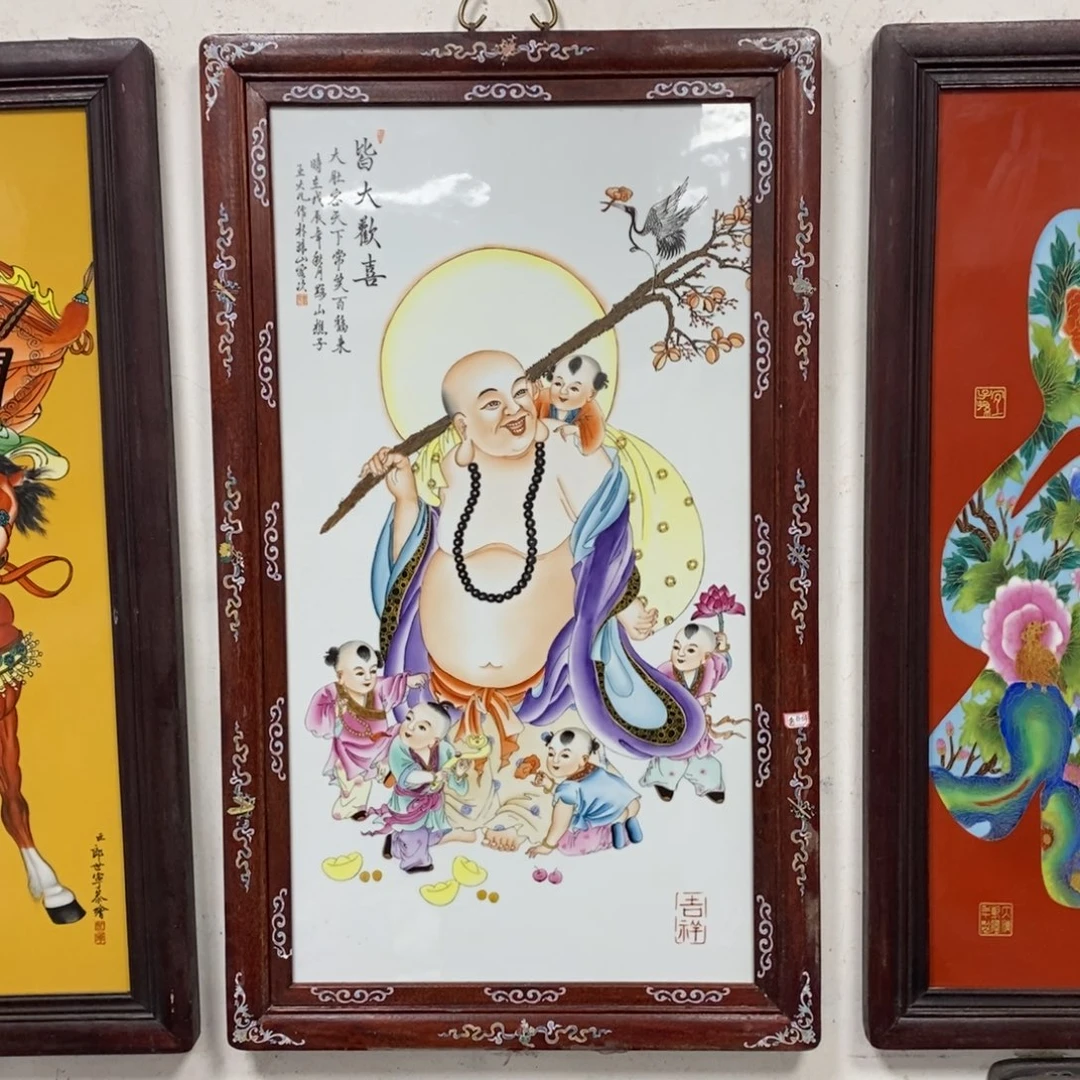 瓷90*52 景德镇瓷板画柴窑烧制