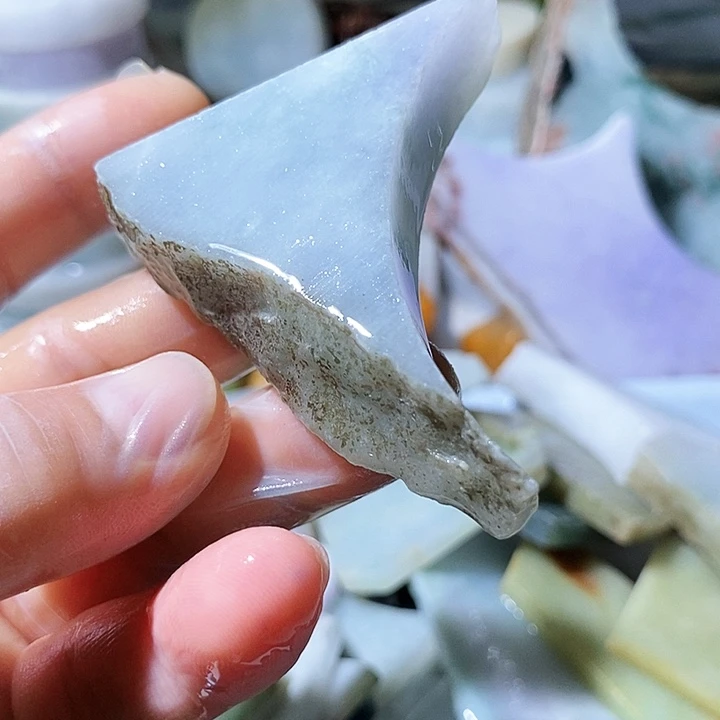 散珠翡翠边角料74