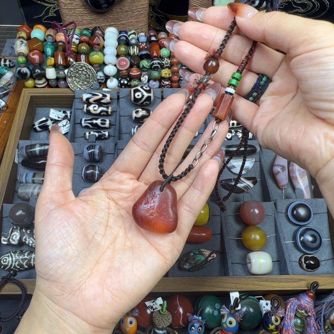 玛瑙/玉髓未镶嵌项链