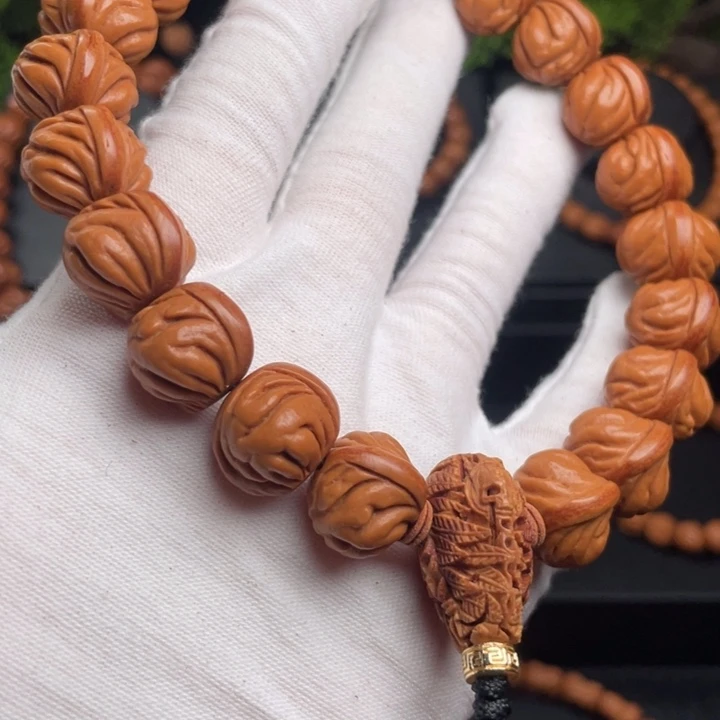 h***g木质类精品桃核手持