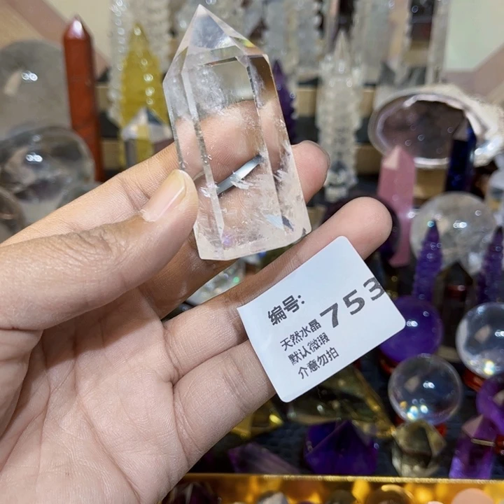 摆件未镶嵌水晶六棱柱