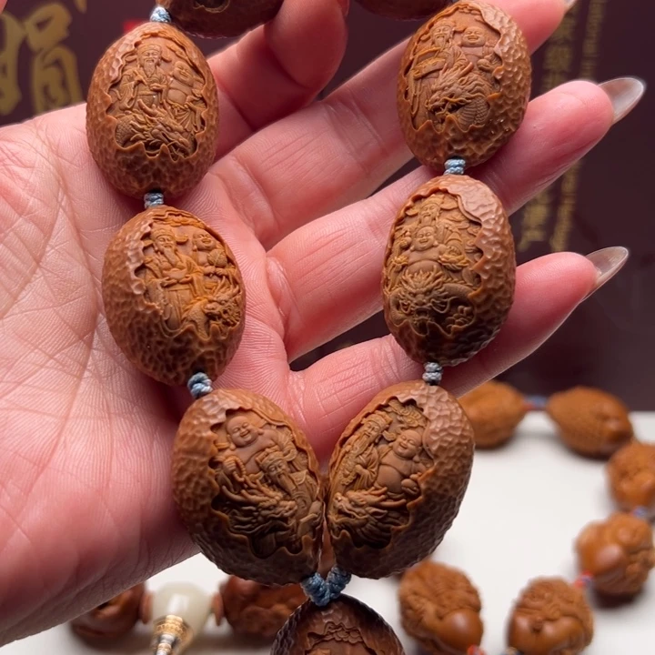 手串/手链橄榄核23尺寸荔枝纹财迷手串