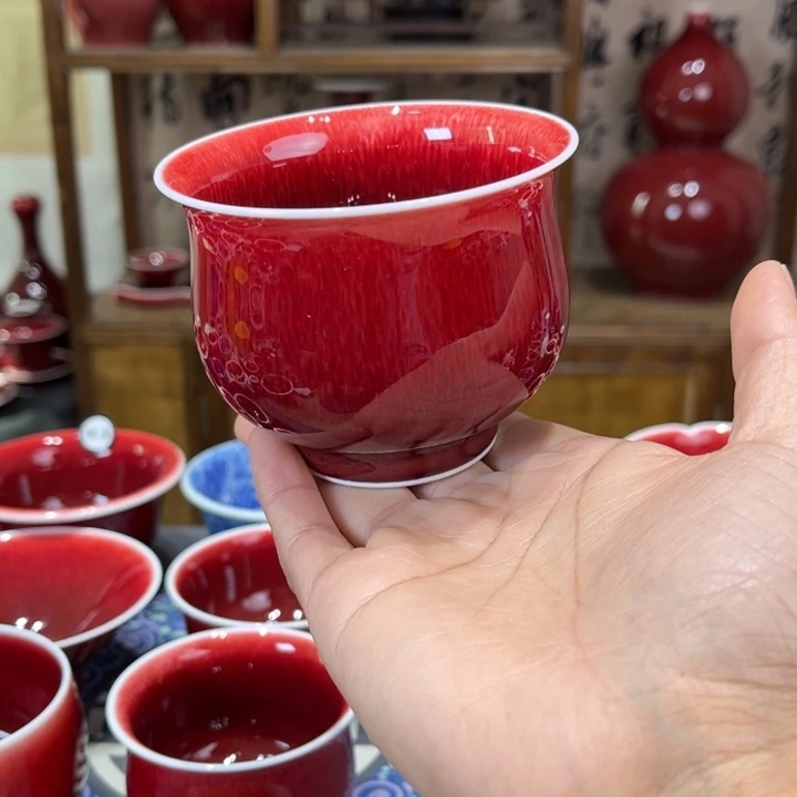 景德镇高温原矿釉水大福桶杯