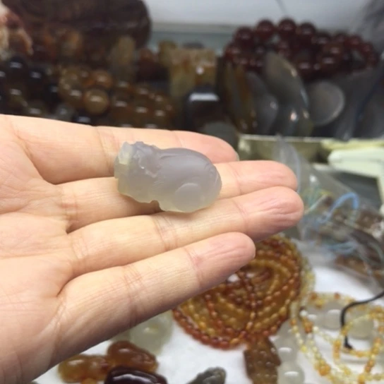 玛瑙/玉髓手链未镶嵌大****呀