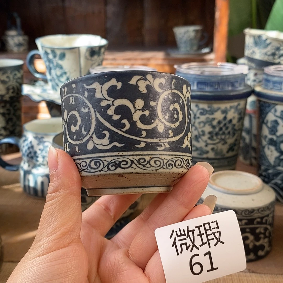 手工手绘青花高温陶瓷