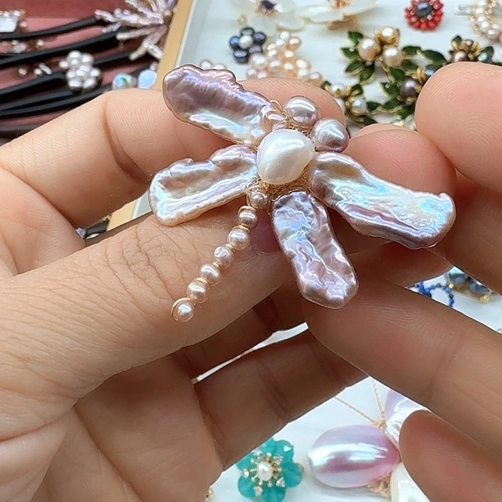 胸针淡水珍珠未镶嵌