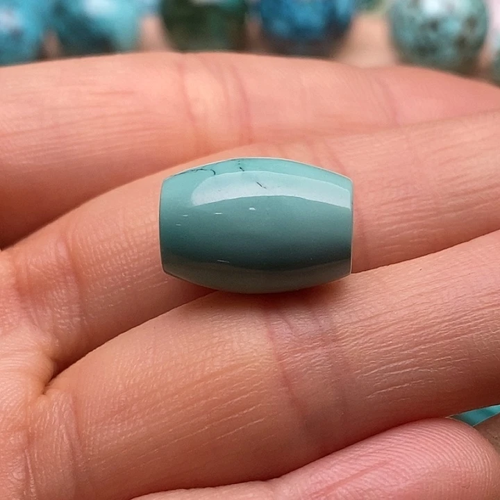 绿松石未镶嵌湖北原矿高瓷无优化绿松石