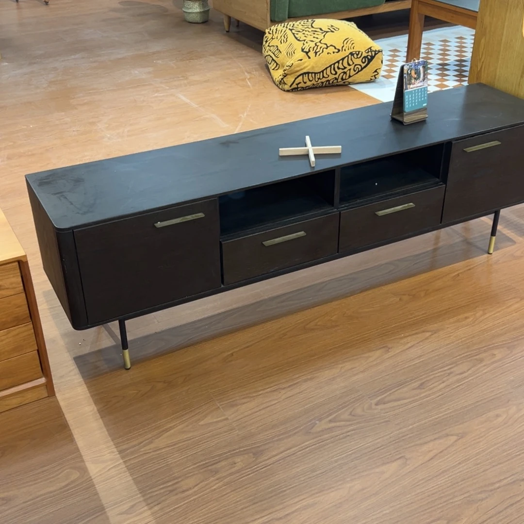 木红橡木胡桃色1.8米电视柜