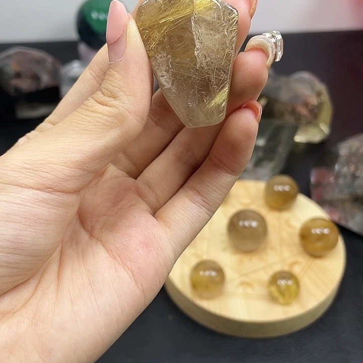 珠宝半成品钛钢水晶287水晶石