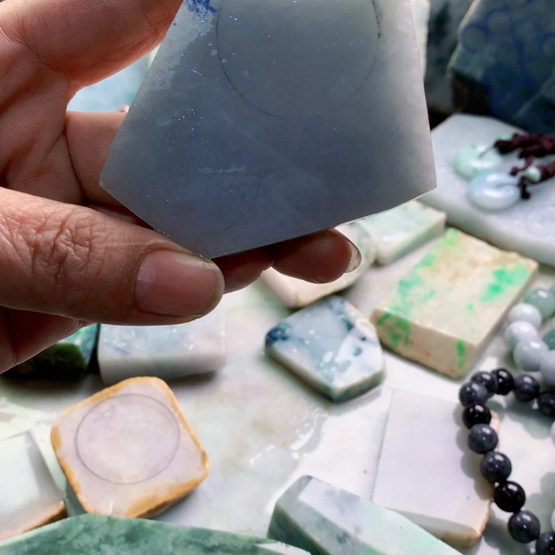 翡翠裸石天然A货翡翠料子