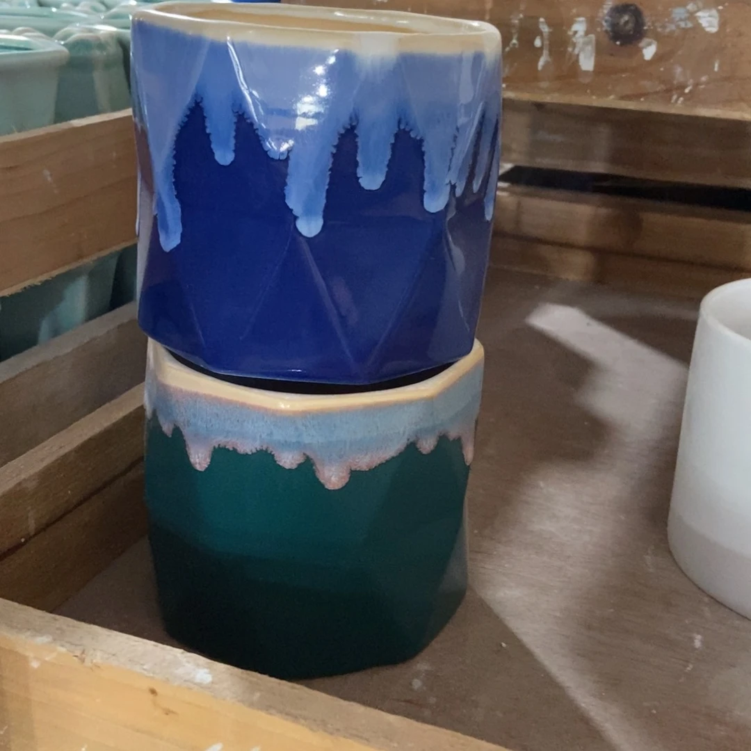 红陶高温陶瓷花盆