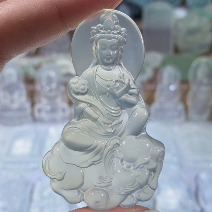 岫玉未镶嵌吊坠吊坠