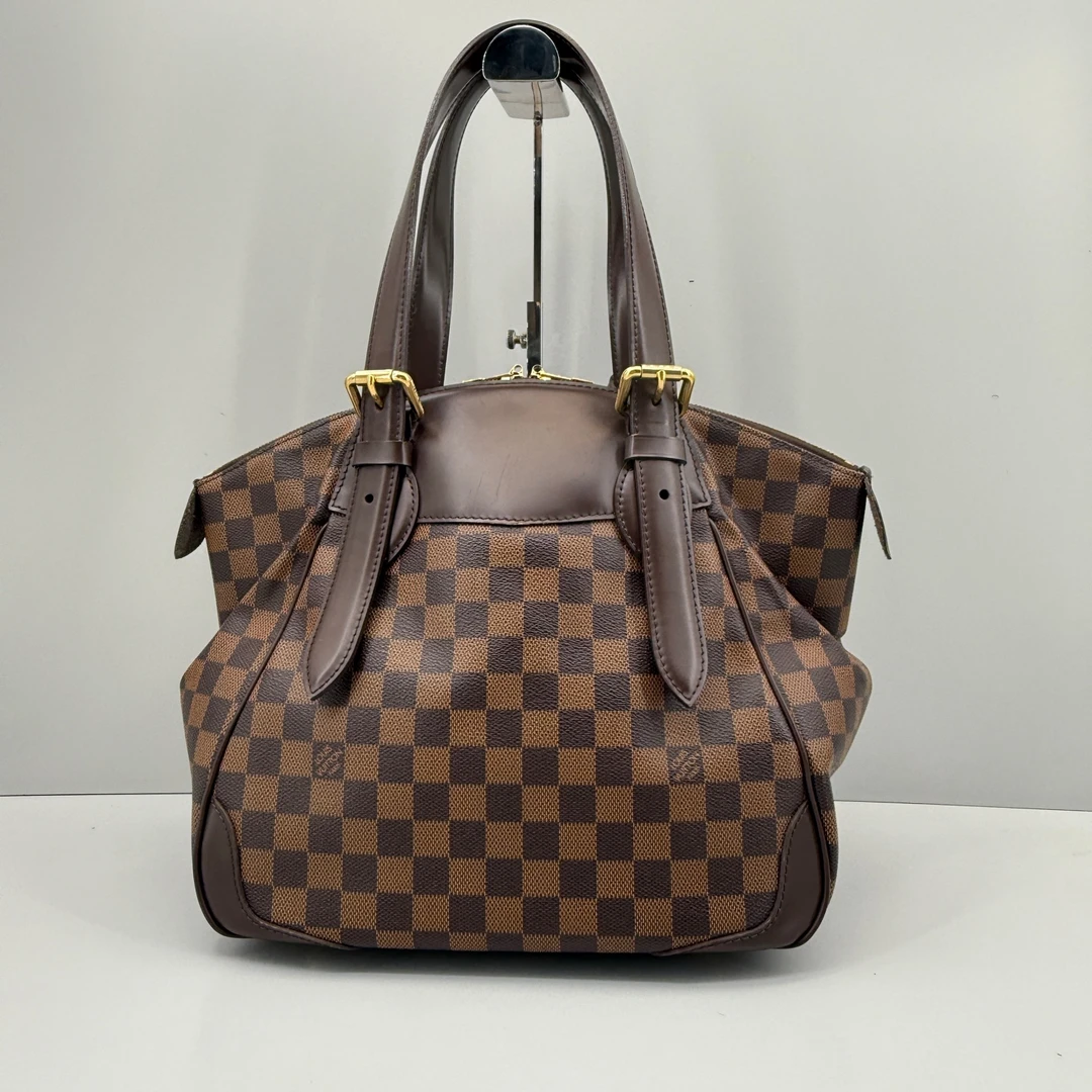 95新 LouisVuitton/路易威登 优选/维罗纳棕棋盘格饺子包30×28×18
