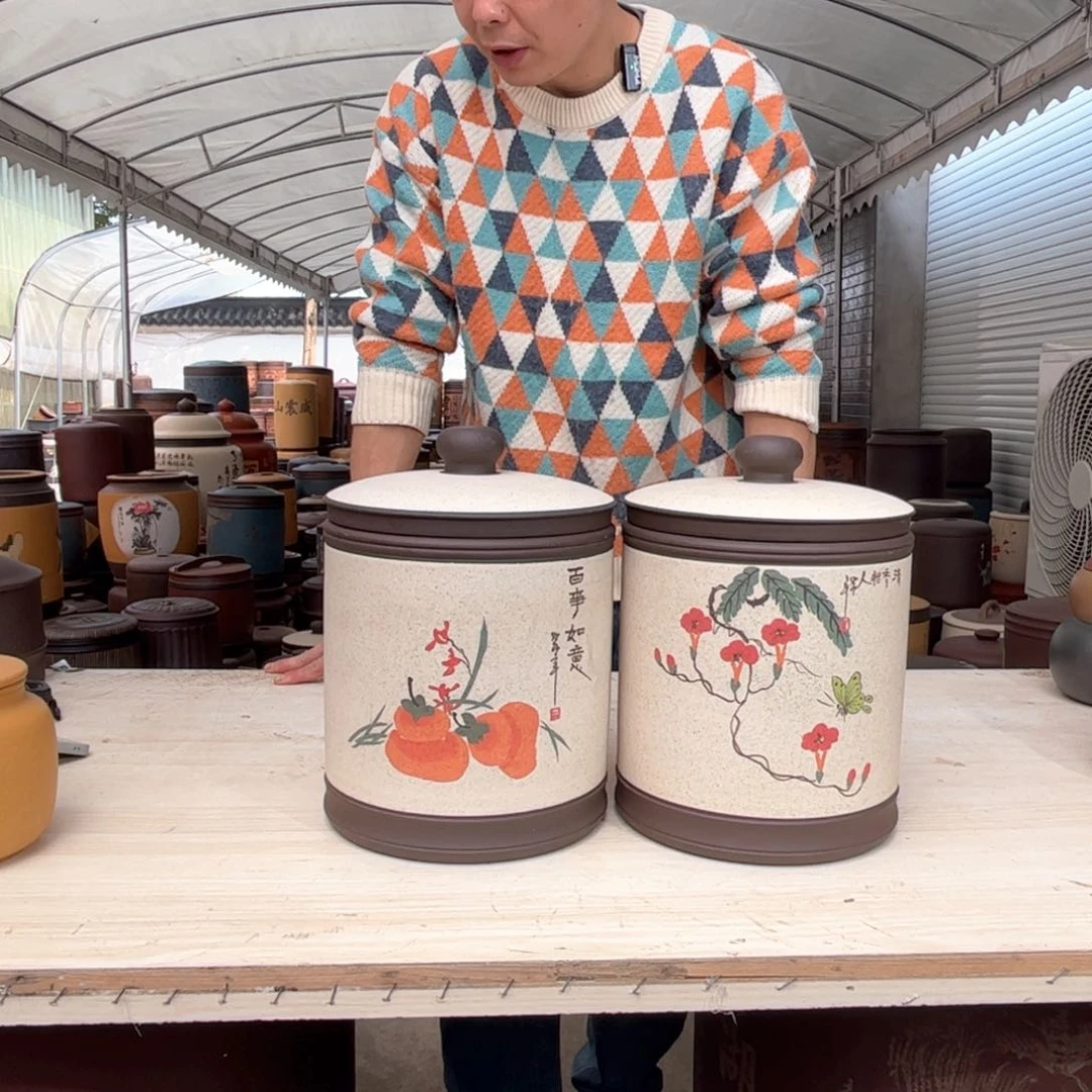 紫砂茶叶罐9 饼茶叶罐