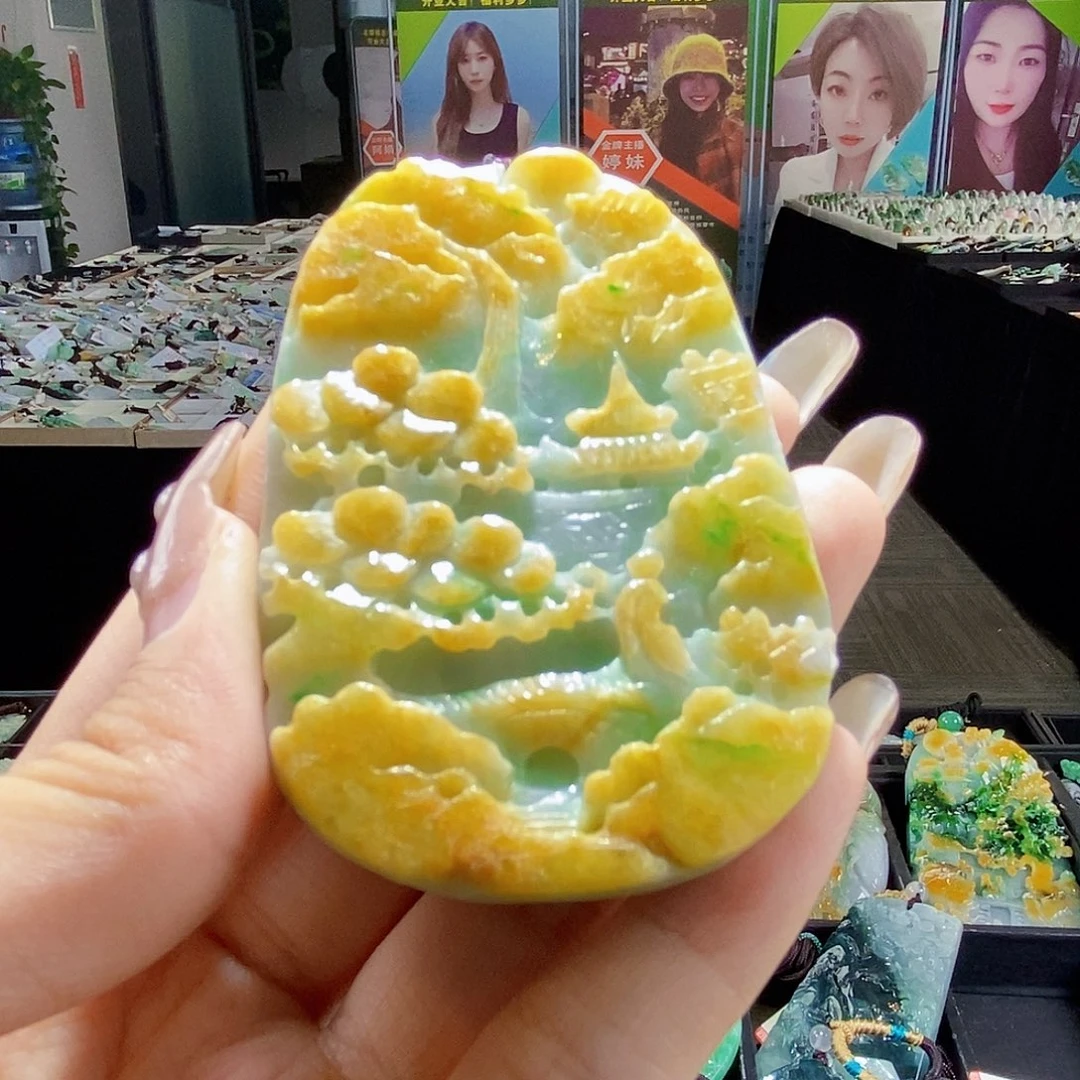 颈饰未镶嵌翡翠翡翠