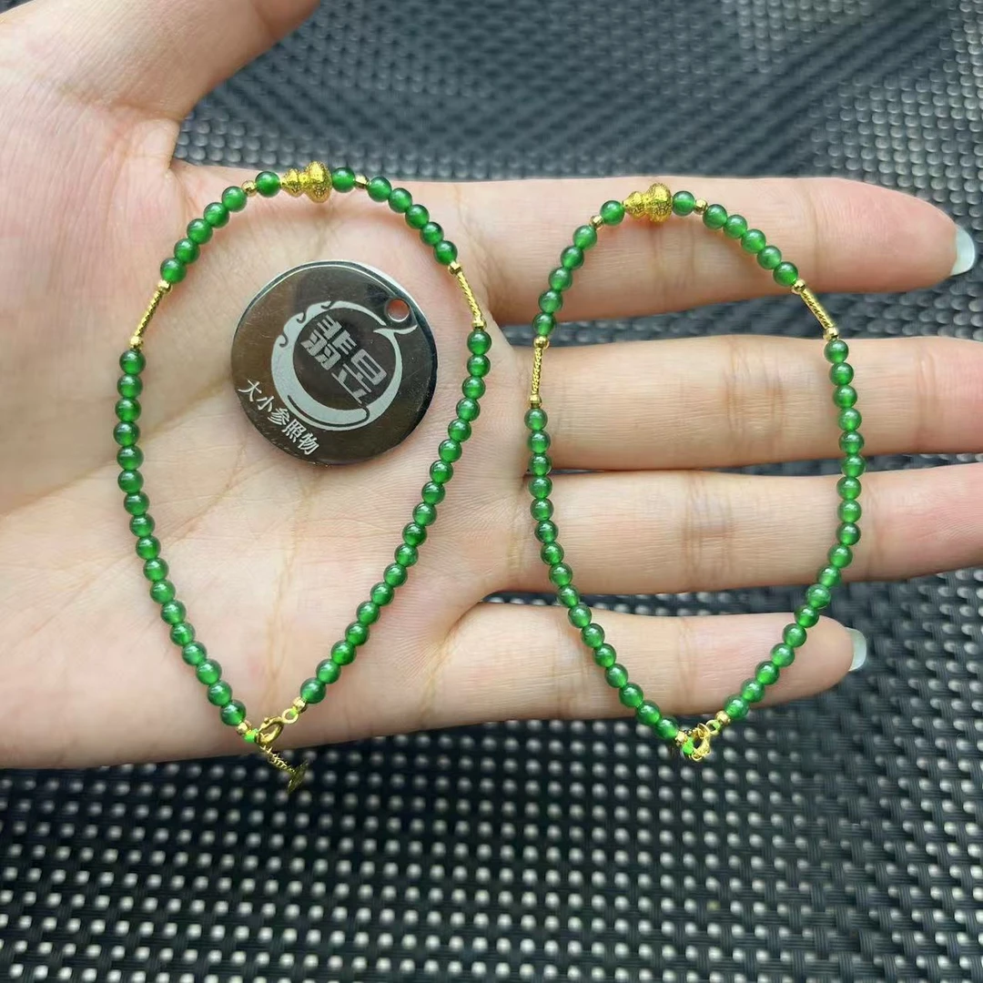 翡昱-N8-13164-天然A货翡翠手链/约2+/约48颗-多样性发其一C