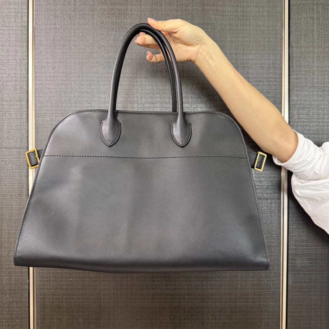 马鞍牛皮大容量简约手提包 660449