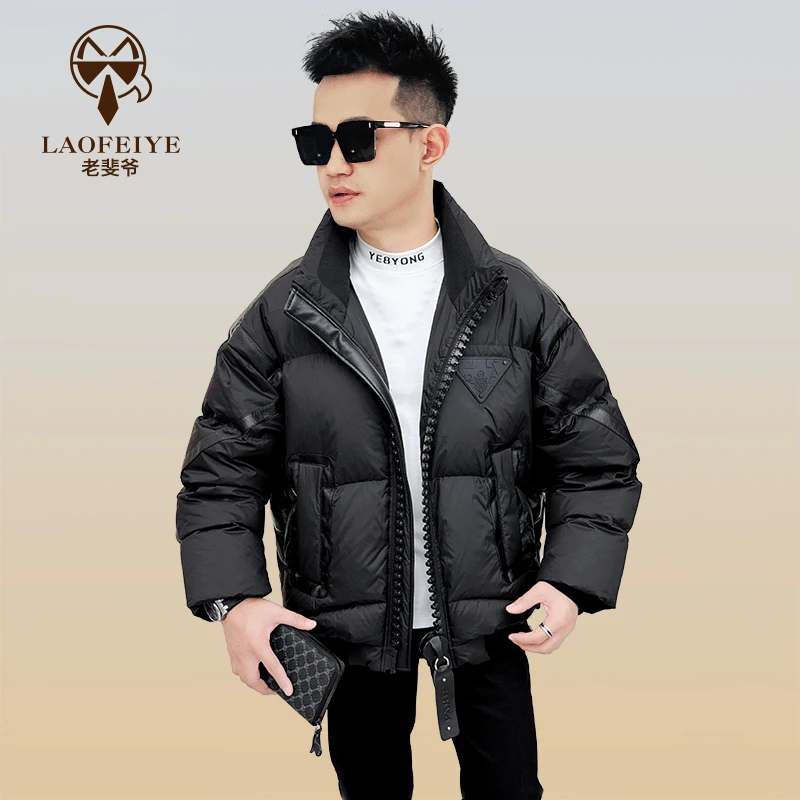 【老斐爷欧品】2025冬款男士时尚保暖90白鸭绒时尚运动风羽绒服潮流