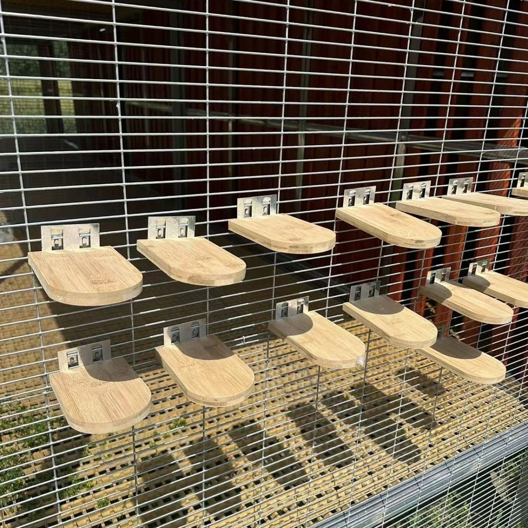 宠物用品鸽子栖息架站台竹木木质双卡扣雪糕站架鸽具大全用具