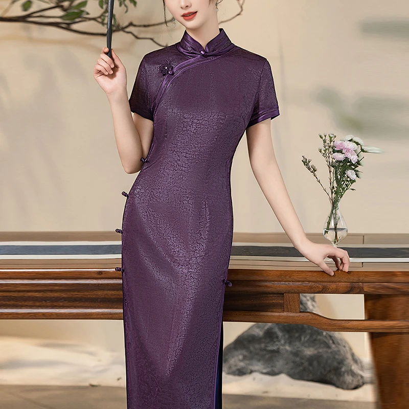 高端新中式绝美旗袍2025新款气质老上海晚礼服民国风长裙日常可穿