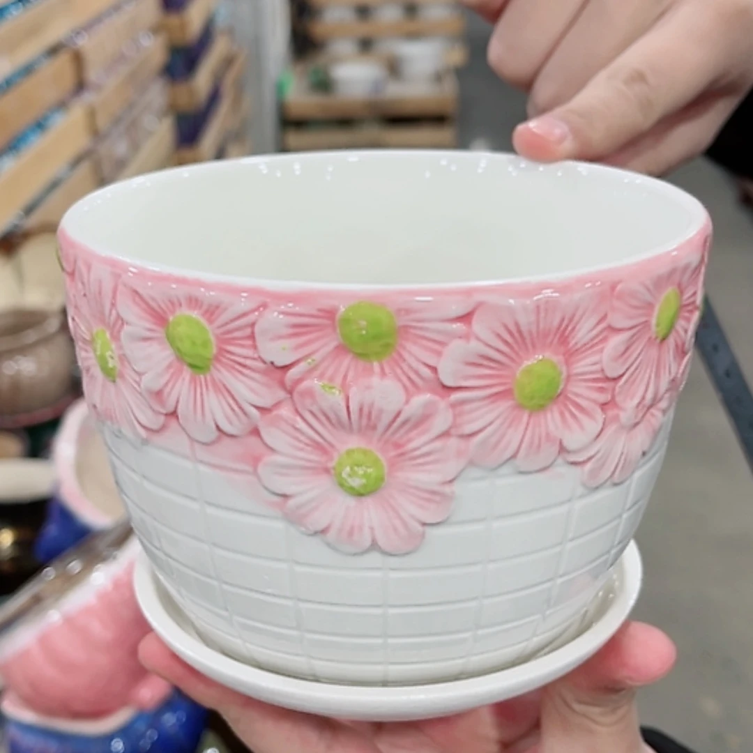 【闪购商品】陶瓷花盆凑单福利满10元发货！