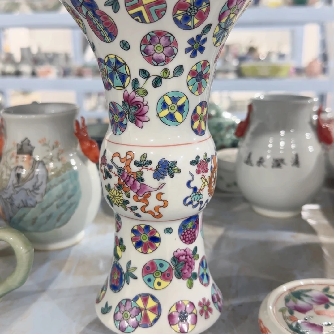 手绘瓷器，全部处理