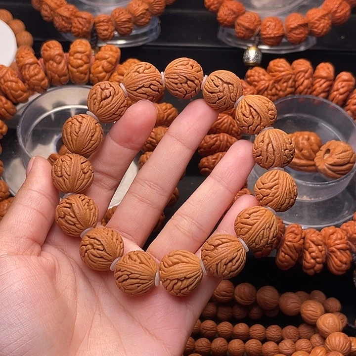 手串桃核精品绣球手串1.6