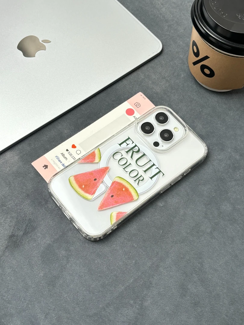 夏天水果西瓜磁吸适用苹果iPhone16promax/15plus/14/13pro手机壳