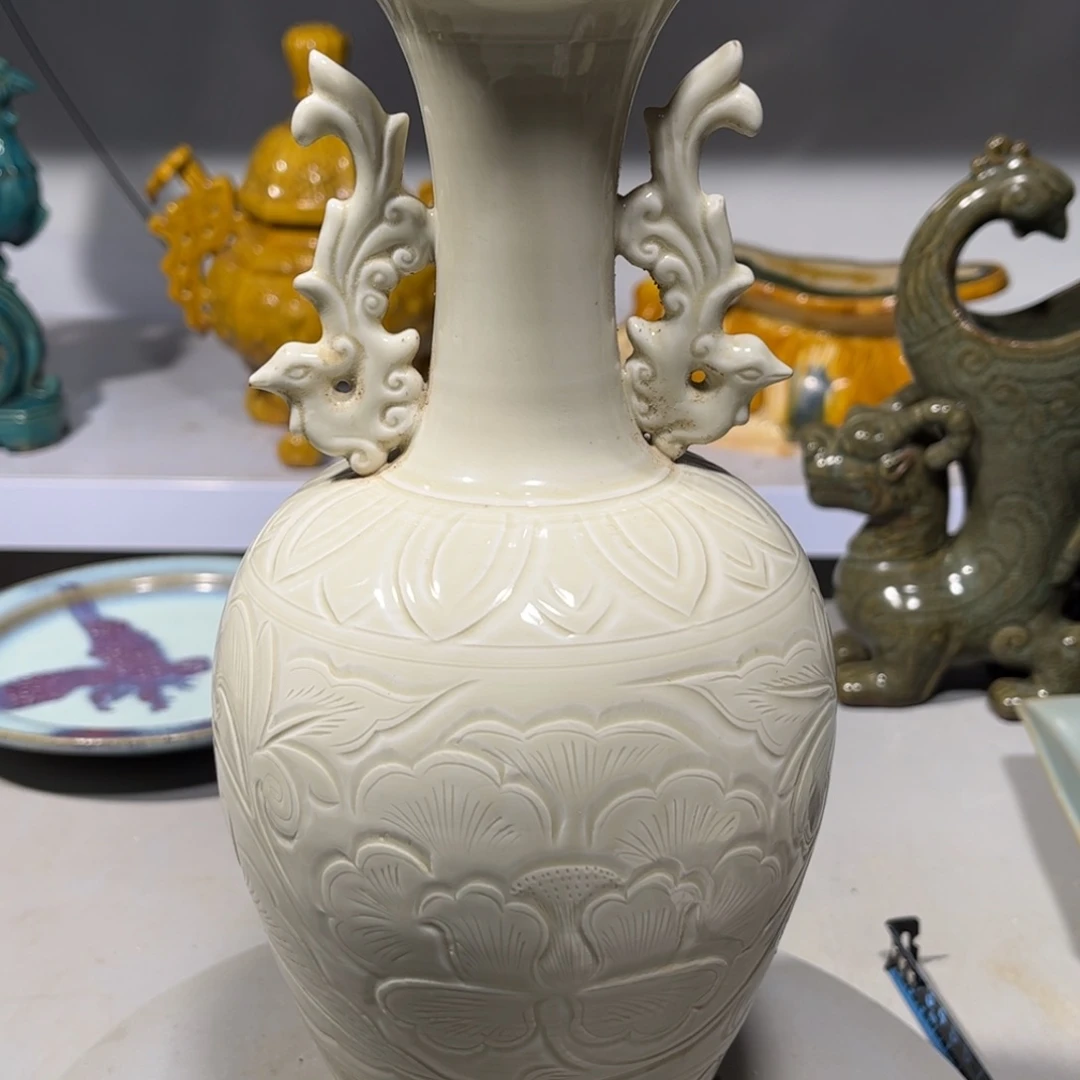 瓶定窑瓷器品相完美