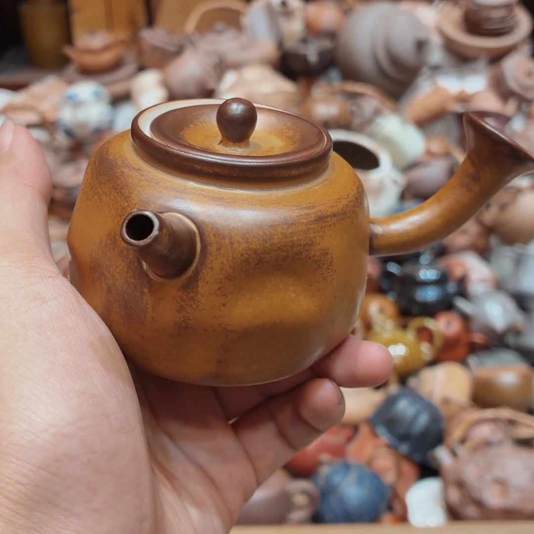 柴烧老岩泥高温茶器皿