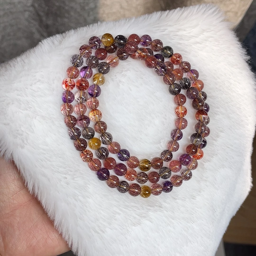 手链未镶嵌水晶稀有净体糖果超七多圈